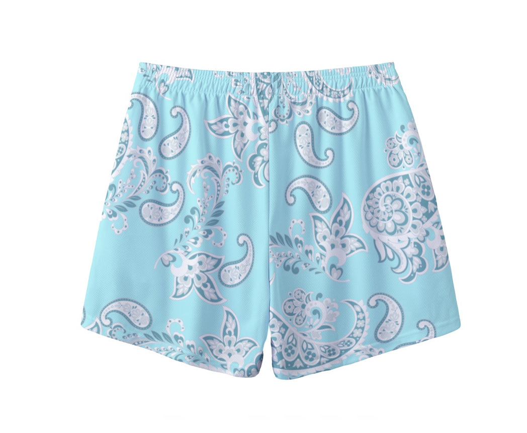Azure Paisley Shorts