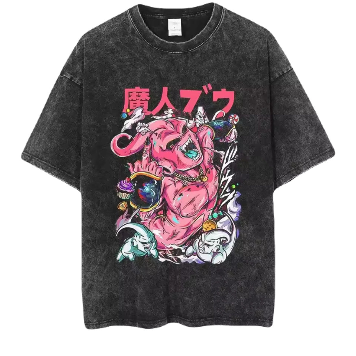 Majin Buu Dragon Ball Vintage Tee | Japanese Anime Graphic Shirt