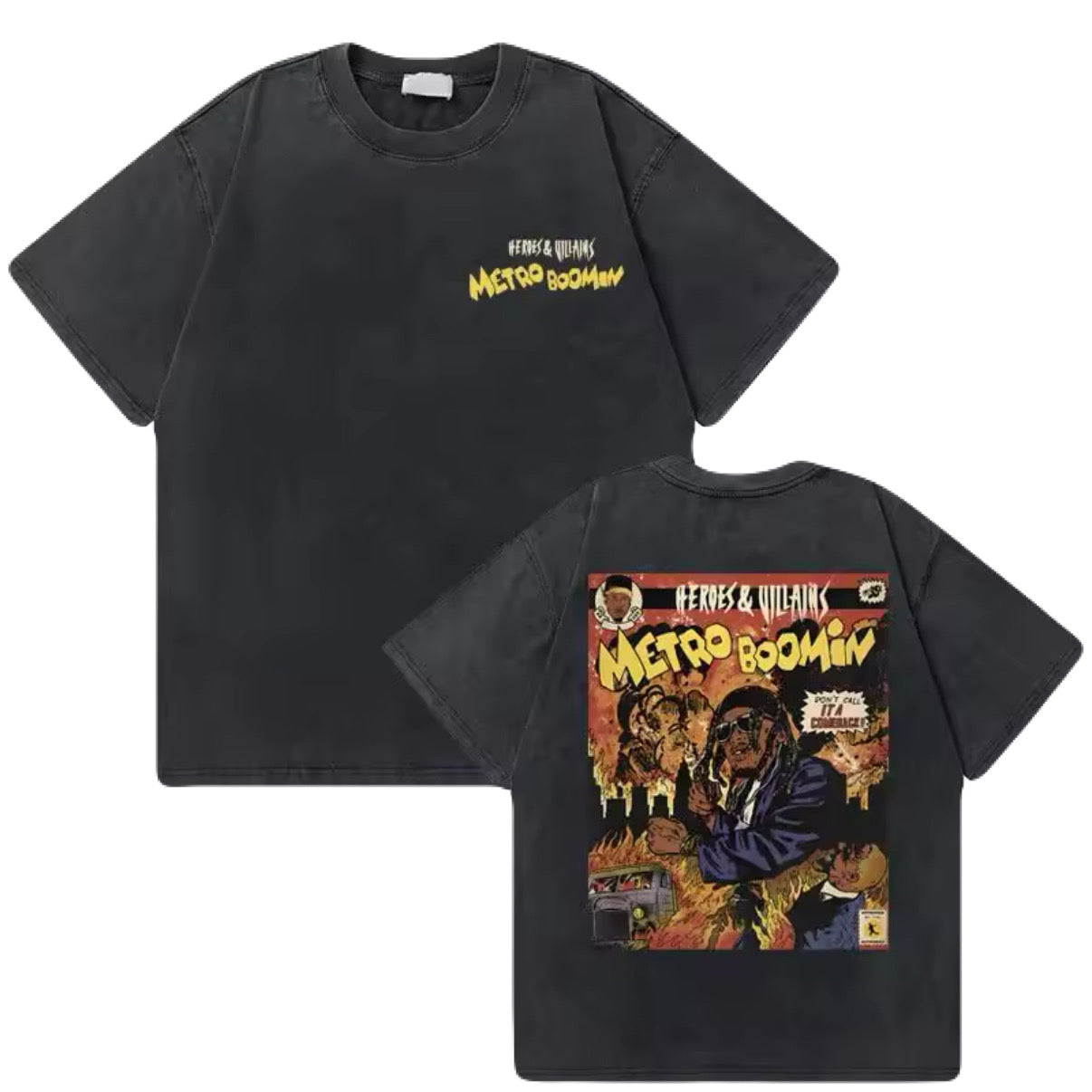 Product Name: Metro Boomin x Future: Heroes & Villains Cartoon Shirt
