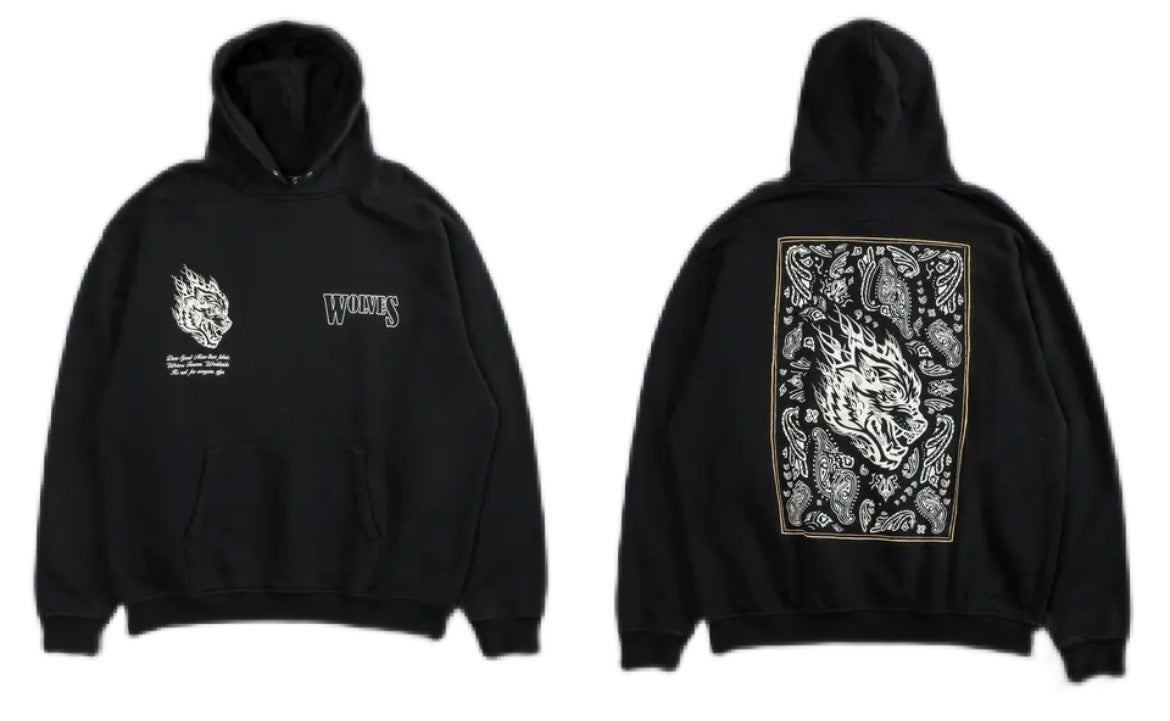 Wolves - PaisleyPeak Gym Hoodie